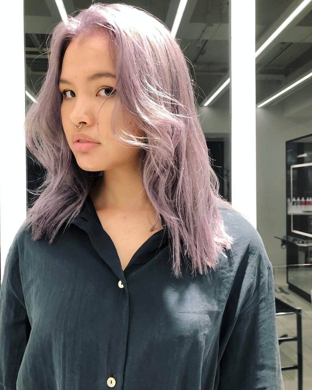 のインスタグラム：「@lionlifts 💗 maintenance day✨ いつもより色味薄く リタッチ2回ブリーチ💪 #nasupcolor」