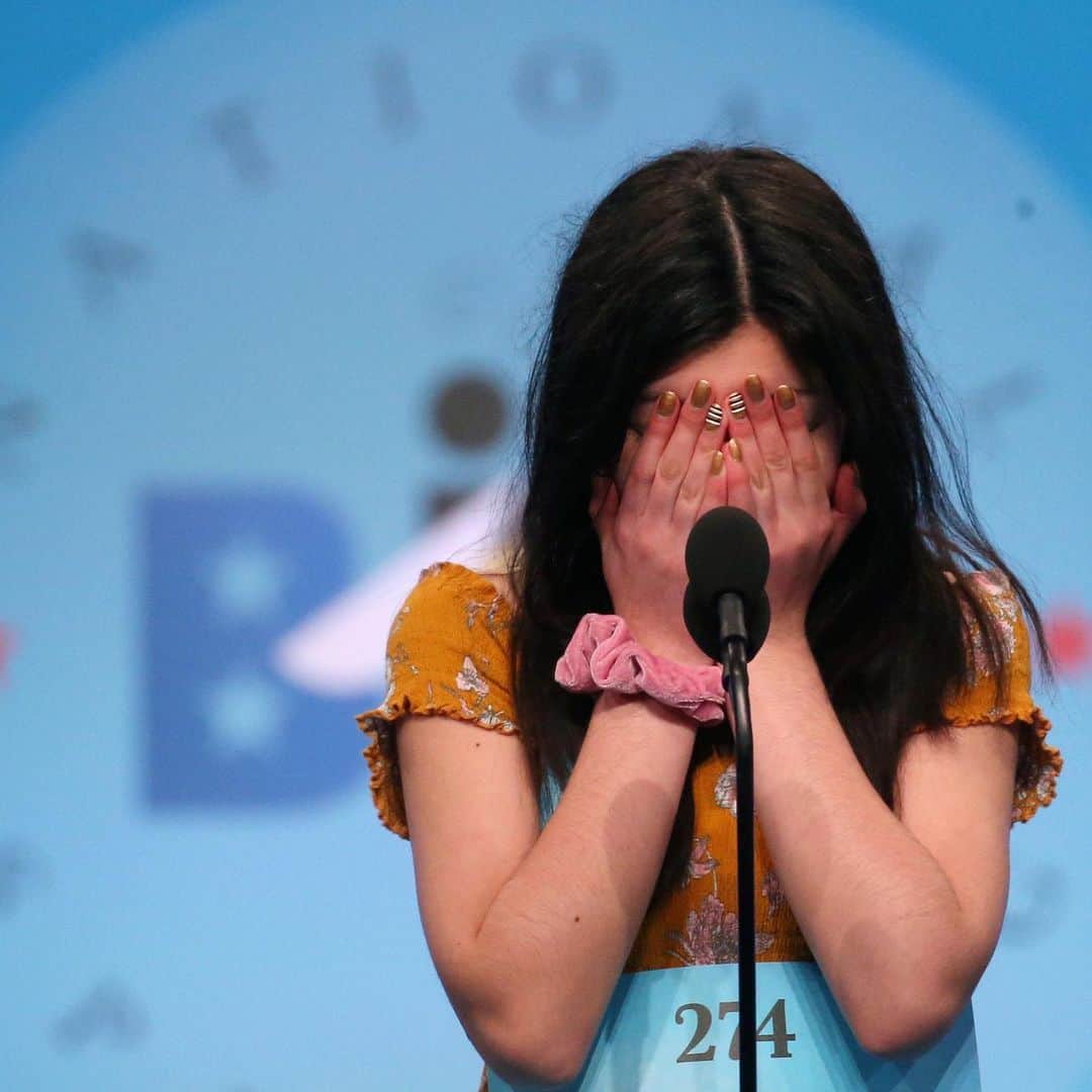 NBC Newsさんのインスタグラム写真 - (NBC NewsInstagram)「Melodie Loya competes in the finals of the 92nd annual Scripps National Spelling Bee in National Harbor, Maryland. . 📷 @leahmillis / @reuters」5月31日 12時05分 - nbcnews