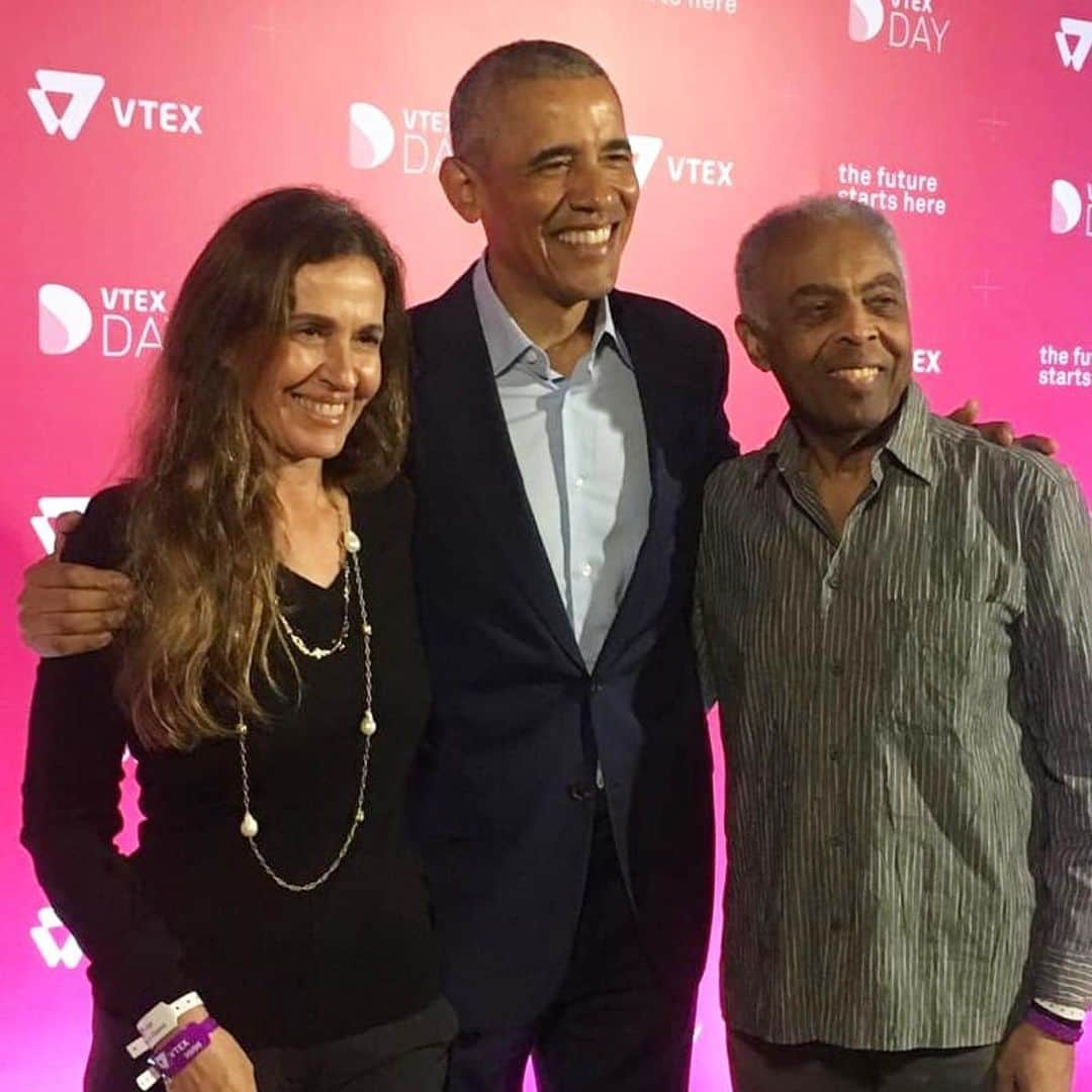 Preta Gilさんのインスタグラム写真 - (Preta GilInstagram)「Muito amor numa foto !!! ❤️ @floragil_ @gilbertogil and @barackobama」5月31日 13時20分 - pretagil