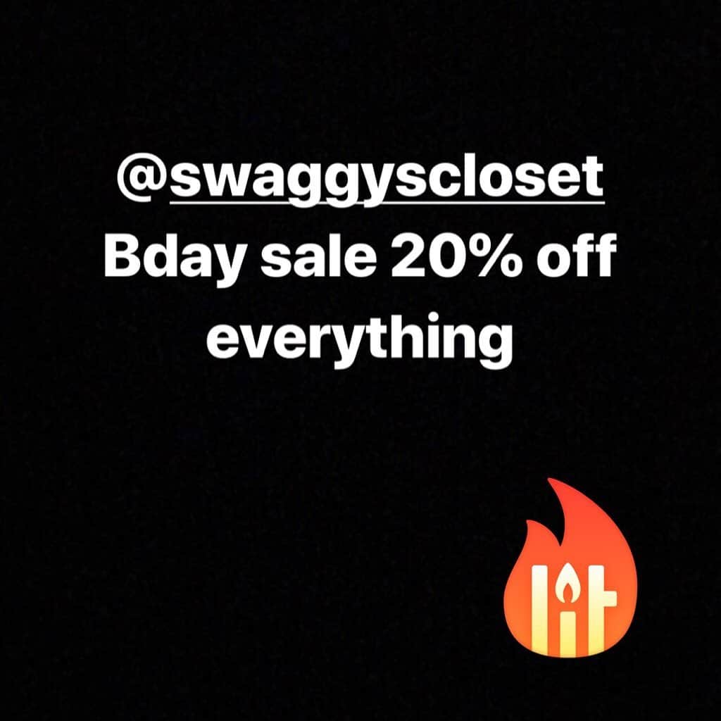 ニック・ヤングさんのインスタグラム写真 - (ニック・ヤングInstagram)「@swaggyscloset bday sale 20% off everything swaggyscloset.com gotta used the code swaggy20」5月31日 13時13分 - swaggyp1