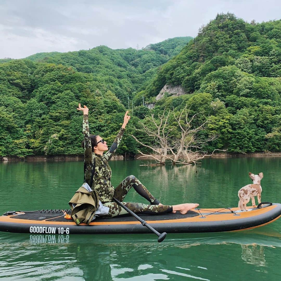 森星さんのインスタグラム写真 - (森星Instagram)「Morning SUP🔥」5月31日 13時43分 - hikari