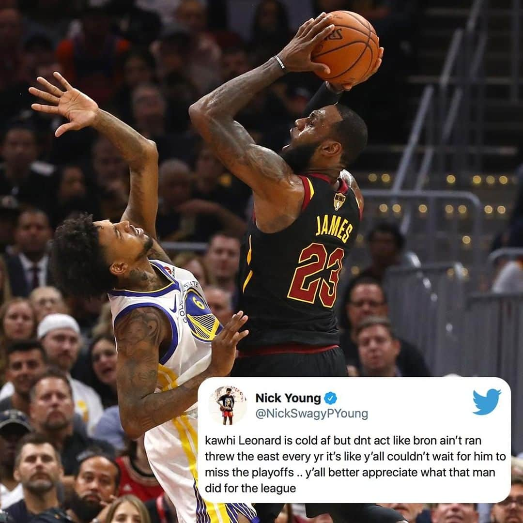 スポーツセンターさんのインスタグラム写真 - (スポーツセンターInstagram)「@swaggyp1 took time to recognize what @kingjames did for the Eastern Conference.」5月31日 14時36分 - sportscenter