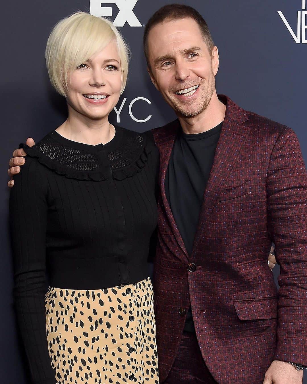 Just Jaredさんのインスタグラム写真 - (Just JaredInstagram)「Michelle Williams & Sam Rockwell pose together as they arrive at the @fosseverdonfx Emmy FYC Screening! #MichelleWilliams #SamRockwell Photos: Getty」5月31日 15時37分 - justjared