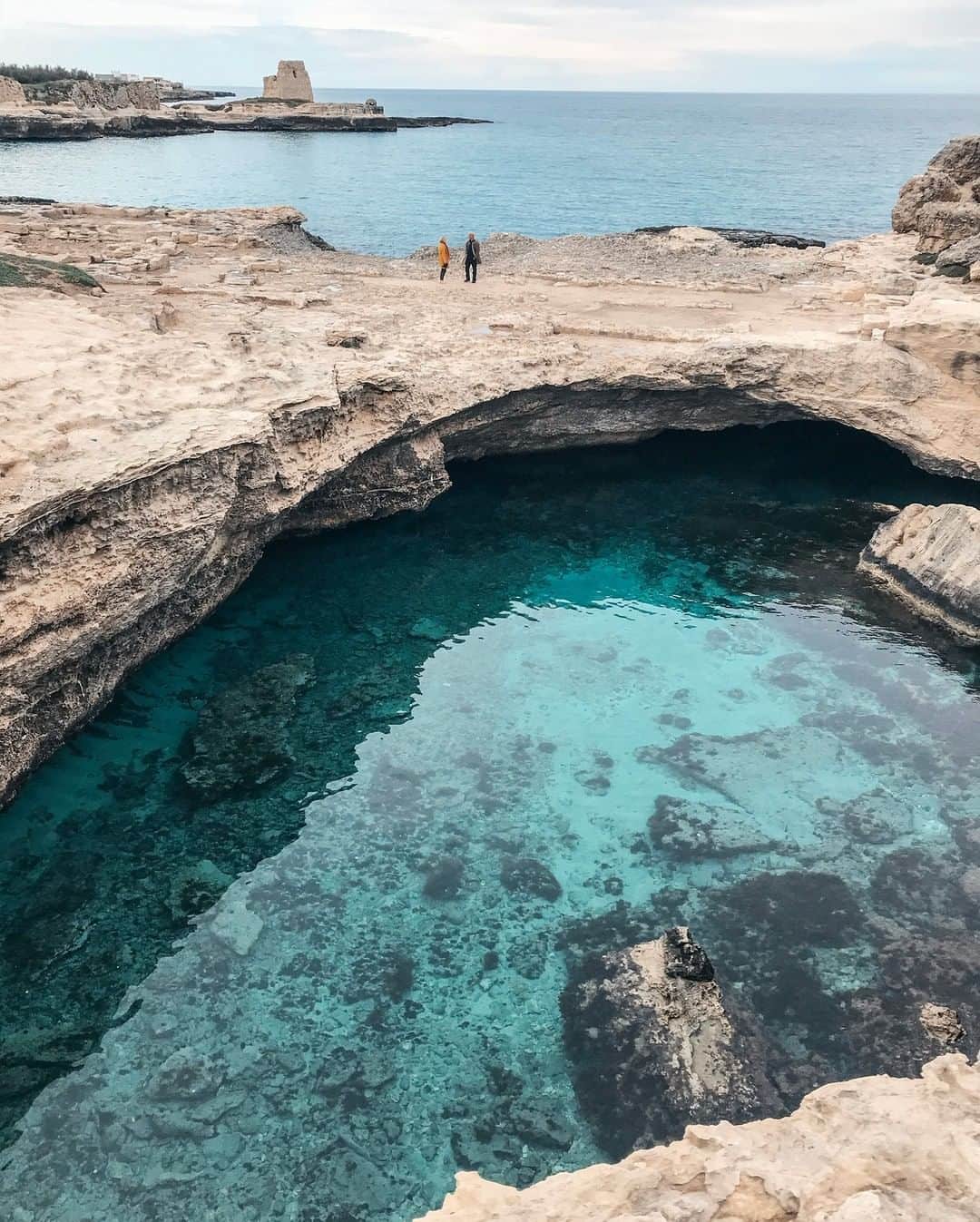 National Geographic Travelさんのインスタグラム写真 - (National Geographic TravelInstagram)「Photo by @andrea_frazzetta | Italy, the Poetry Cave -  la Grotta Della Poesia - a natural swimming pool located in Roca Vecchia village, on the Adriatic Coast between the cities of Lecce and Otranto. The Penisola Salentina, better known simply as Salento, is famous for its scenic beautiful coastline and its Greek past. It stretches across Italy's heel down to Santa Maria di Leuca. The name of the place descends from a local fairy tale. To see more photos from my travels, follow me @andrea_frazzetta #salento #italy」5月31日 16時10分 - natgeotravel