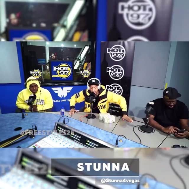ファンクマスター・フレックスのインスタグラム：「Y’all thought @stunna4vegas didn’t spit??? W/ @funkflex Tuesday 6/4 #5Am @djjuanyto on the set!!! @dababy」