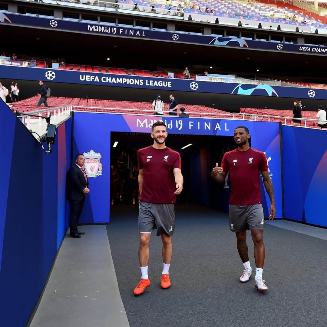 ジョルジニオ・ワイナルドゥムさんのインスタグラム写真 - (ジョルジニオ・ワイナルドゥムInstagram)「Just ONE more day! 🏆🙌🏾 Are you ready?! 🔴💪🏾 #UCLFinal #YNWA」6月1日 4時17分 - gwijnaldum