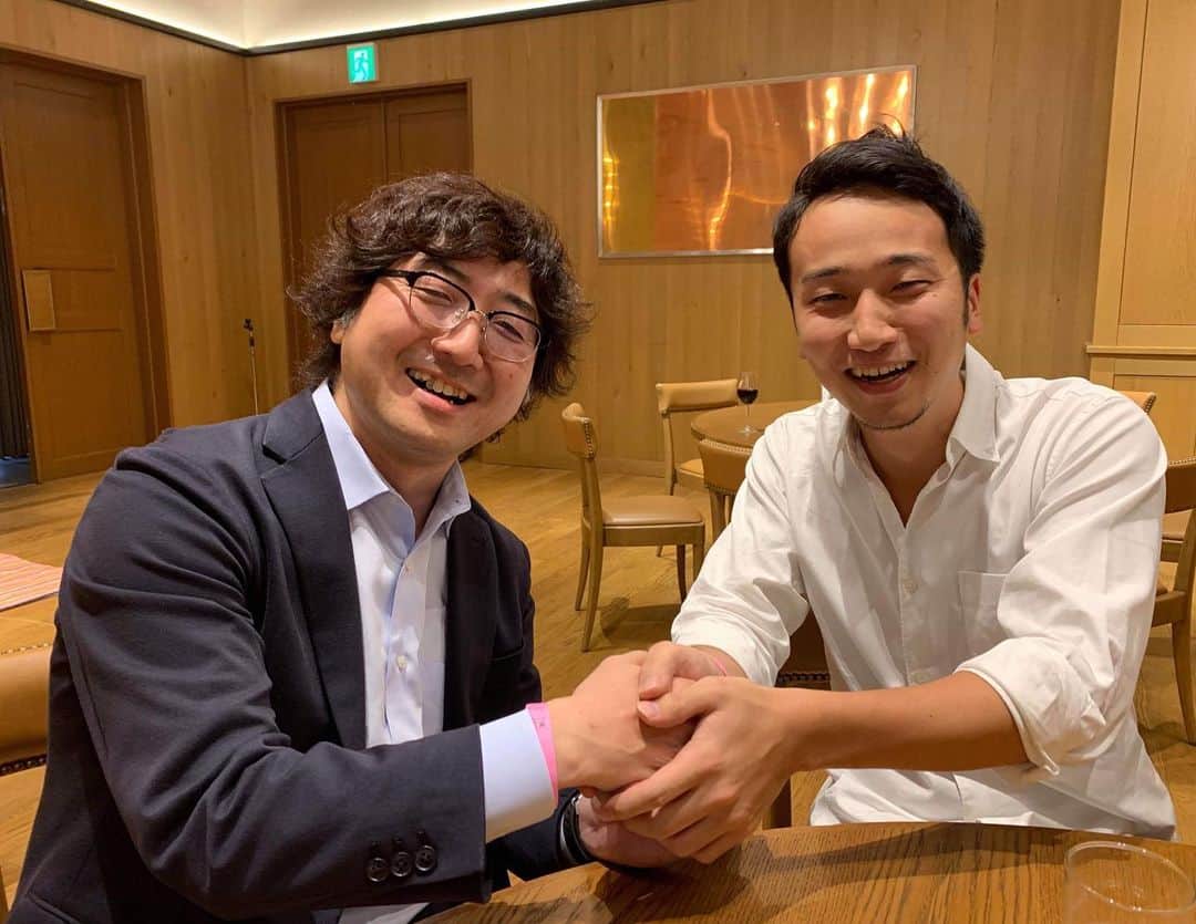 森川亮のインスタグラム：「dely堀江さんと岡島さんバースデー。」