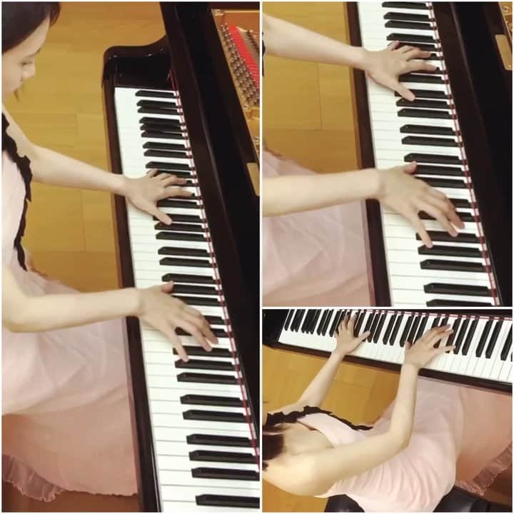 中園理沙のインスタグラム：「Working on Chopin's 24 etudes is definitely one of the most rewarding experiences for pianists! I know that makes us suffer and hungry(?) though 😅 How many calories do we burn by practicing/playing piano in a day...? Hmm...🧐 Anyway, I hope you enjoy it 🤗 🎹Chopin: Etude Op. 10 No. 4 "Torrent" ピアニストにとって"ショパンの24の練習曲"に取り組む事はとても意義深く、それは登山家がエベレストに臨むような心境に近いのかもしれません。それにしても、ピアノを弾くって想像以上に体力が必要なのです！私達、ピアノを弾いてどの位のカロリーを消費しているのでしょうね🤭うーん、気になります😂一度計測してみたい🙊 ・・・ ※DMは使用しておりません。 ・・・ #piano #pianist #musician #chopin #chopinetudeop10no4 #chopinetude #pianolove #music #classicalpianist #pianolover #lisanakazono #ピアノ #ピアニスト#钢琴 #钢琴家 #练琴 #中園理沙 #ショパン」