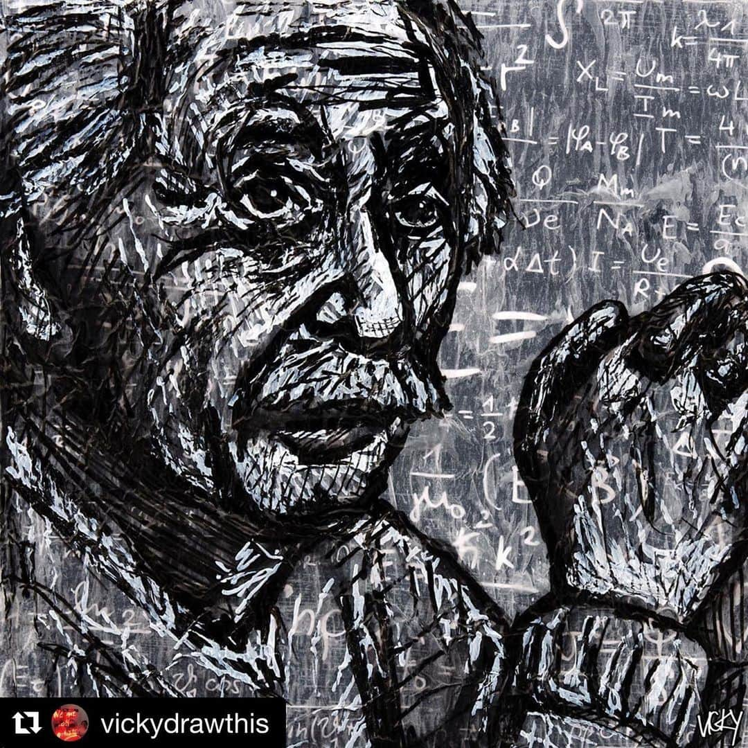 アルベルト・アインシュタインさんのインスタグラム写真 - (アルベルト・アインシュタインInstagram)「Fan art Friday! #Repost @vickydrawthis #einstein #art #artistsoninstagram」5月31日 22時12分 - alberteinstein