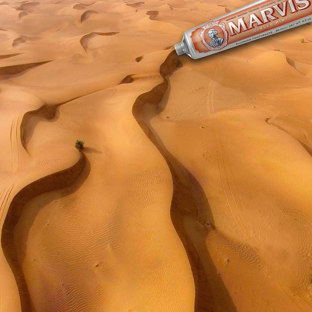 Marvis®️ Official Partnerさんのインスタグラム写真 - (Marvis®️ Official PartnerInstagram)「THE DESERT - Fascinating and exotic, it can make you lose your mind #gingermint #marviscollective @marvis_is ⠀⠀⠀⠀⠀⠀⠀⠀⠀ .⠀⠀⠀⠀⠀⠀⠀⠀⠀ .⠀⠀⠀⠀⠀⠀⠀⠀⠀ .⠀⠀⠀⠀⠀⠀⠀⠀⠀ .⠀⠀⠀⠀⠀⠀⠀⠀⠀ .⠀⠀⠀⠀⠀⠀⠀⠀⠀ .⠀⠀⠀⠀⠀⠀⠀⠀⠀ .⠀⠀⠀⠀⠀⠀⠀⠀⠀ #gingermint #marviscollective #marvisofficial #marvistoothpaste #marvis #toothpaste #ginger #mint #desert #spicy #unexpected #spice #joinus #adv #myway #getlost #loseyourmind #creativity #waysoflife #fridaymood #weekendvibes #tgif #sand #marvistakeover #creativecommunity #creativeideas」5月31日 22時30分 - marvis_usa