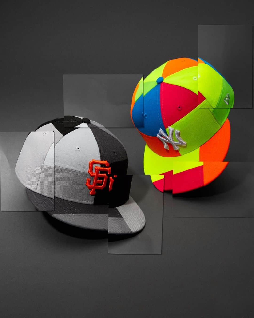 ニューエラ・キャップのインスタグラム：「Piece it together with the Team Blocked Collection, available in select MLB and NBA teams at neweracap.com」