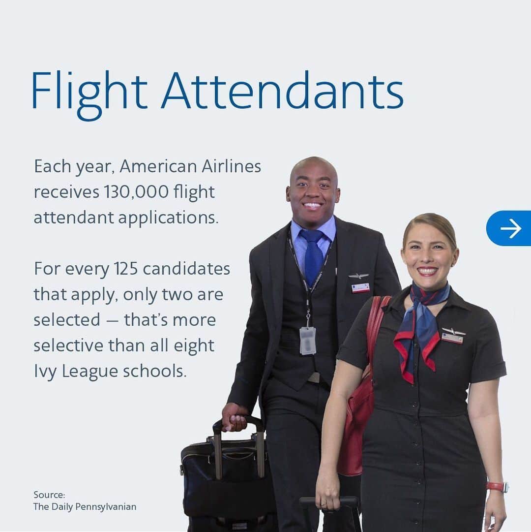 アメリカン航空のインスタグラム：「Today, we celebrate our world-class #FlightAttendants who fly alongside our 500,000+ daily customers! #Swipe ➡️ ⠀⠀⠀⠀⠀⠀⠀⠀⠀ ⠀⠀⠀⠀⠀⠀⠀⠀⠀ #FlightAttendant #Appreciation #Day #AATeam #ThankYou #Team #Teamwork #Fly #Travel」
