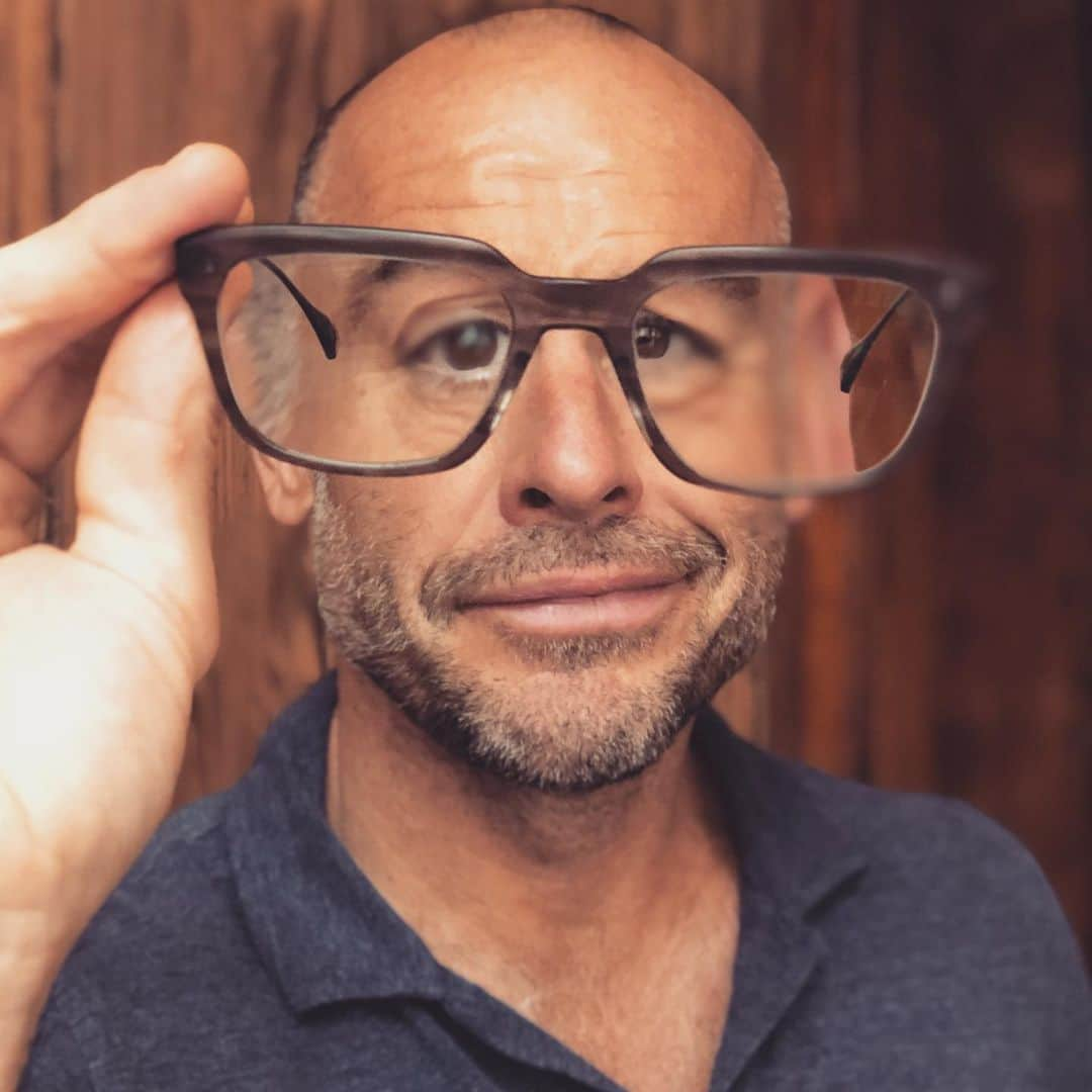 ポール・ブラックソーンさんのインスタグラム写真 - (ポール・ブラックソーンInstagram)「Best thing about getting older and needing specs to read anything is you get to wear glasses from @ditaeyewear Thank you good Dita people - I love them! AND the sunglasses. Of course I couldn’t resist a close up on Pic 3... Pics taken by the mercurial Mister Basquali at the Smooch Cafe, Brooklyn.」5月31日 23時27分 - paulblackthorne