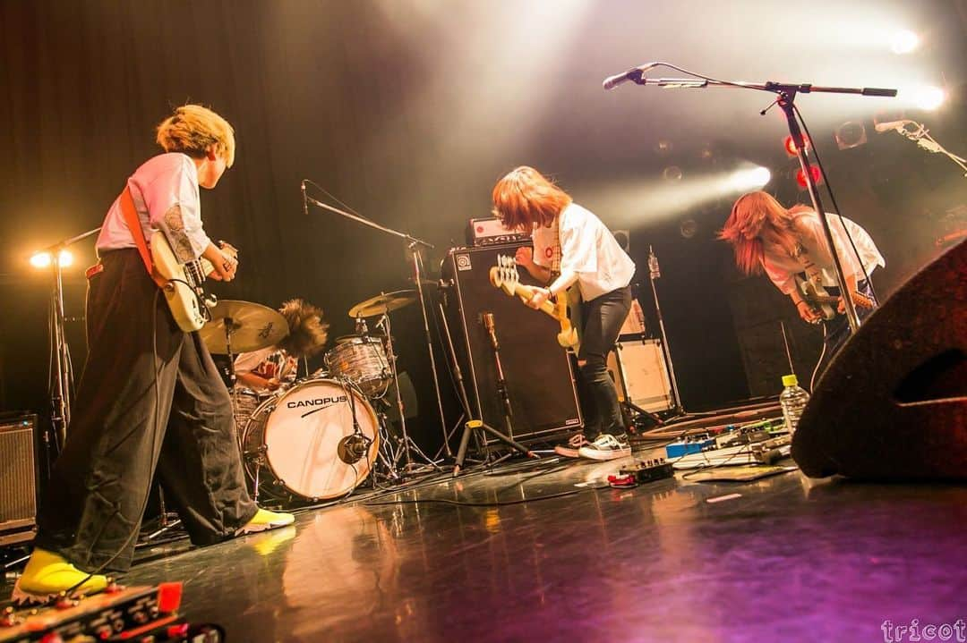 tricotさんのインスタグラム写真 - (tricotInstagram)「5.31.19  TSUTAYA O-WEST ，Shibuya Tokyo. Pic : @kaooochi1226  #tricot #tricotband」6月1日 0時23分 - tricot_band_jp