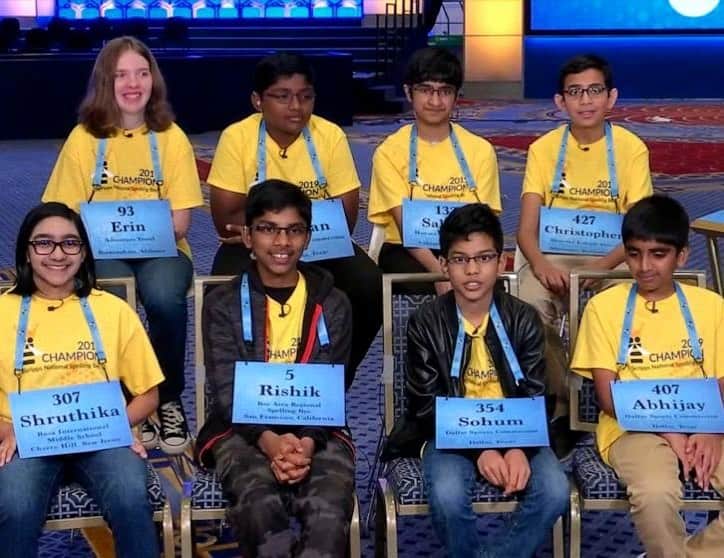 Good Morning Americaさんのインスタグラム写真 - (Good Morning AmericaInstagram)「OCTO-CHAMPS! Meet the smart kids who made history at the #spellingbee in its first-ever 8-way tie!!! 🐝 W-O-W. Link in bio for their GMA interview and reactions to their unconventional victory.」6月1日 1時48分 - goodmorningamerica