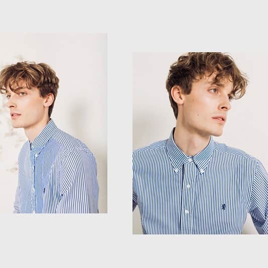 ジムフレックスさんのインスタグラム写真 - (ジムフレックスInstagram)「Charlie wears the classic Wandsworth shirt in Blue Stripe Linen 💯 discover the new @gymphlex at Gymphlex.co.uk」6月1日 2時06分 - gymphlex
