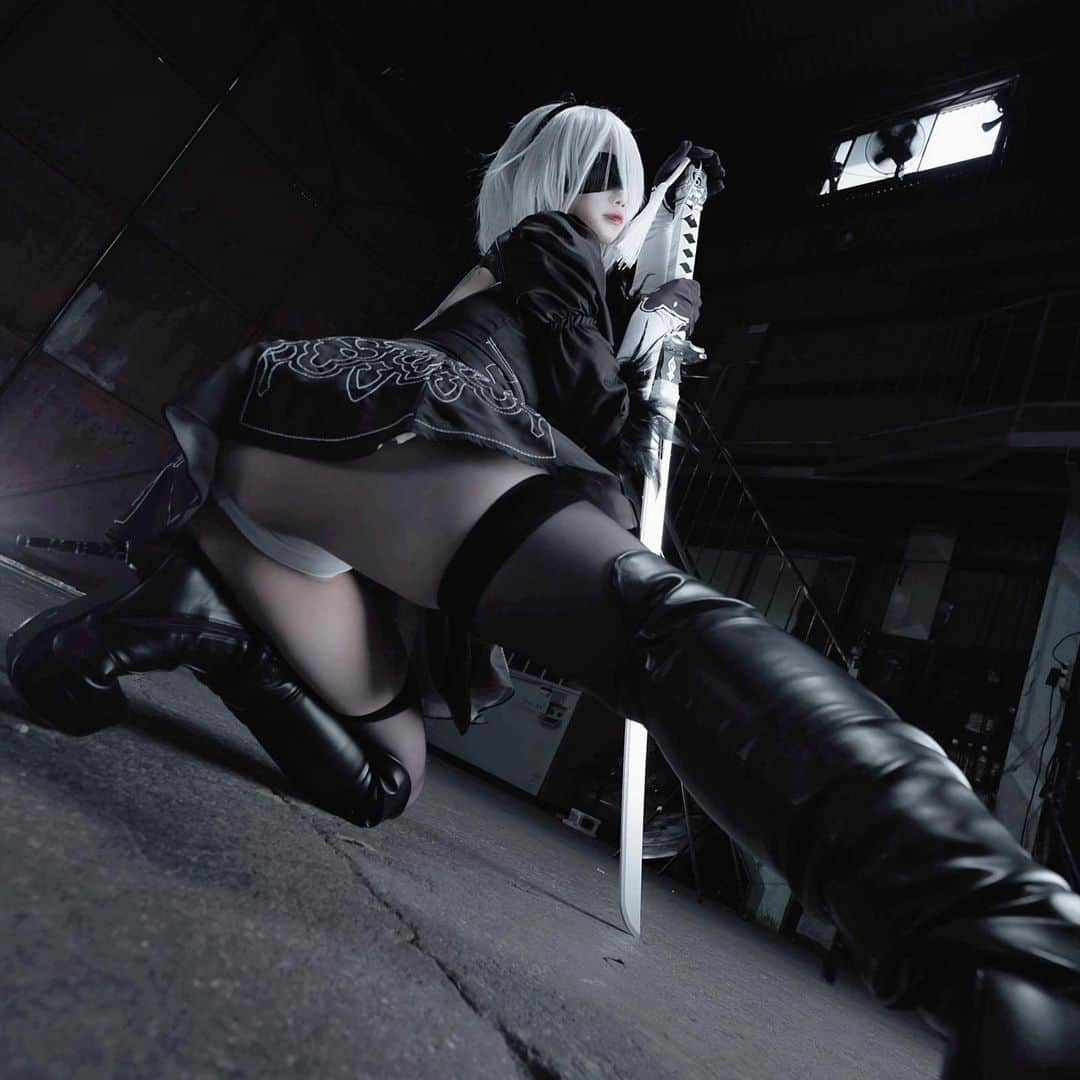 ももかわさんのインスタグラム写真 - (ももかわInstagram)「#2b #nierautomata #nierautomata2b #cosplayer」6月1日 2時25分 - omochi.0111