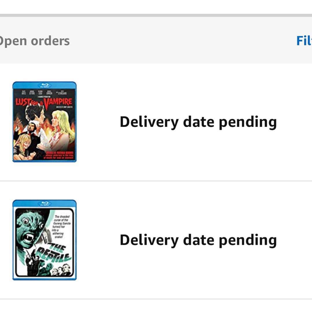 ターニャ・テイトさんのインスタグラム写真 - (ターニャ・テイトInstagram)「Pre-Ordered @ShoutFactory's two upcoming @Hammer_Films blu-rays #TheReptile and #LustForAVampire! So excited! You adding these to your collection??? LMK - #HammerFIlms #HammerHorror #BluRay #ShoutFactory #ScreamFactory #HammerGlamour」6月1日 3時09分 - tanyatate