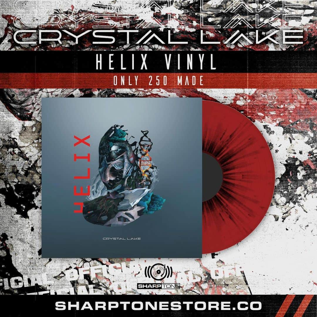 Crystal Lakeさんのインスタグラム写真 - (Crystal LakeInstagram)「HELIX (VINYL) ONLY 250 MADE. You can purchase right now before they’re gone @sharptonerecs  https://www.sharptonestore.co/collections/crystal-lake/products/str-clk-cl011-md-vy-n-r #CrystalLake #Helix #SharpToneRecords」6月1日 13時30分 - crystallake777