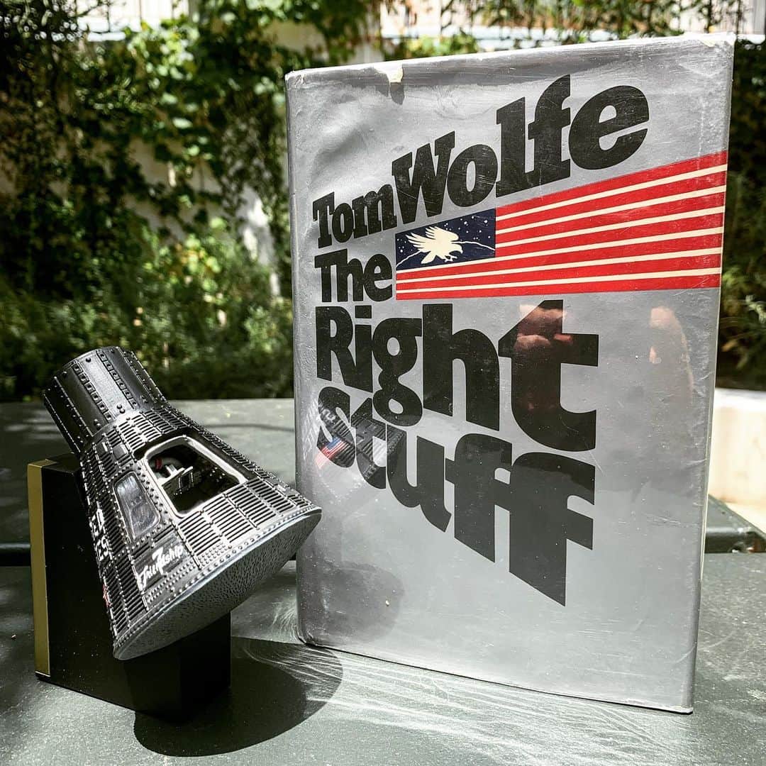パトリック・J・アダムスのインスタグラム：「The Right Stuff was one of the first books I remember my father giving to me. He said I had to read it. That there were lessons and ideas and thoughts contained in here that I should understand. It began a lifelong fascination not only with space exploration but with the people and personalities who don’t just push the limits but expand the world by pushing past them. And no one embodies that rare trait more than Major John H. Glenn Jr. - what an honor and privilege it will be to bring this incredible story to the screen and walk a while in this legends shoes. Huge thanks to @natgeochannel, @warnerbrostv and #appianway for the opportunity.」