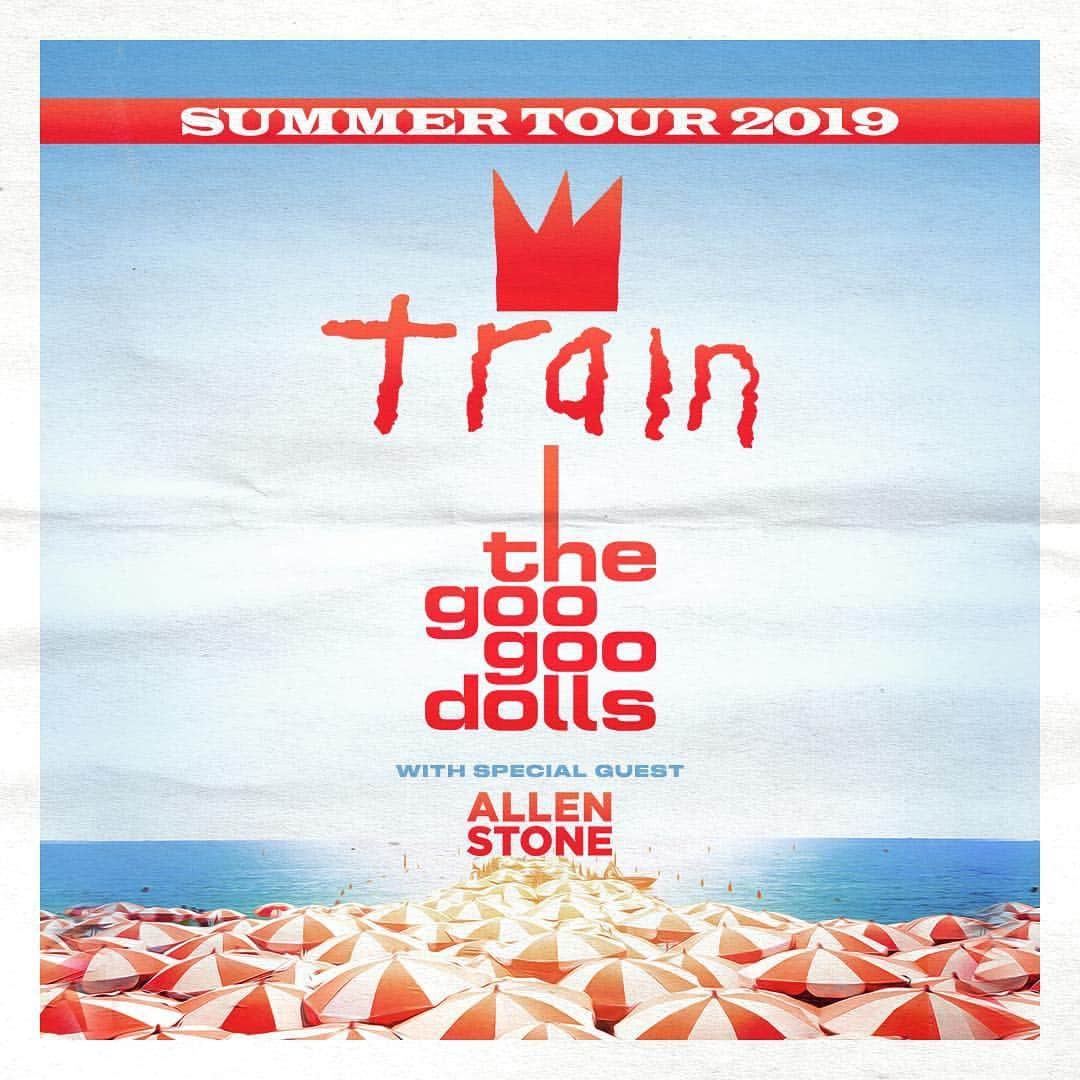 グー・グー・ドールズさんのインスタグラム写真 - (グー・グー・ドールズInstagram)「Our Summer Tour with @train & @allenstone begins in 1 week! Get tickets & VIP Packages for all upcoming dates now. [link in bio]」6月1日 6時13分 - googoodollsofficial