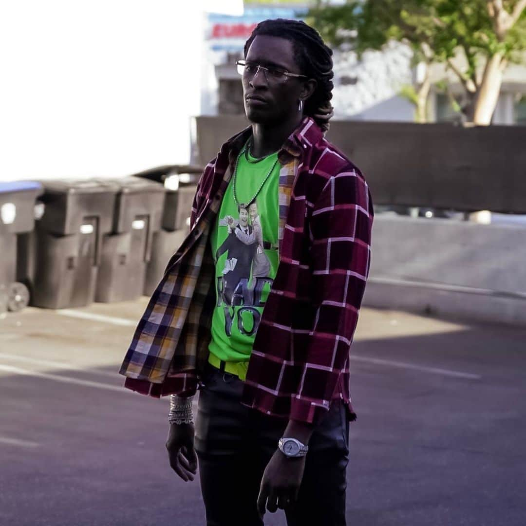 Babylon LAさんのインスタグラム写真 - (Babylon LAInstagram)「Young Thug in our double layered flannel from S/S ‘19 🐍」6月1日 9時45分 - babylon.la