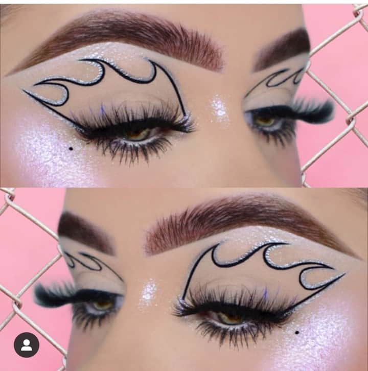 Makeup Addiction Cosmeticsさんのインスタグラム写真 - (Makeup Addiction CosmeticsInstagram)「Graphic liner by @raphaelamua with some glitter. The cheek glow is our Cinderella glitter pigment 😍 Would you try this out? #makeupaddictioncosmetics #makeupaddiction #underratedmuas #underratedmakeupbabes」6月1日 10時05分 - makeupaddictioncosmetics