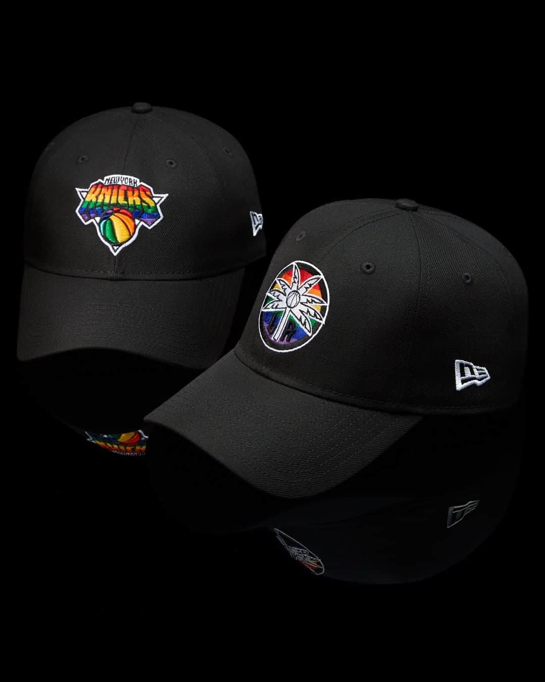 ニューエラ・キャップのインスタグラム：「To recognize Pride Month, the 2019 NBA and WNBA Pride 9TWENTY Adjustable just dropped. Available in select teams at neweracap.com • All NBA proceeds are being donated to GLSEN.」