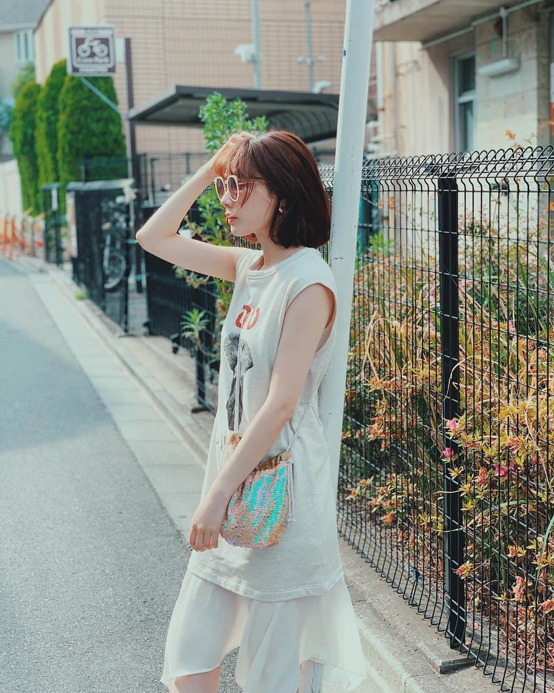 末永みゆさんのインスタグラム写真 - (末永みゆInstagram)「おにゅーのサングラス。🕶」6月1日 17時07分 - miyu_suenaga