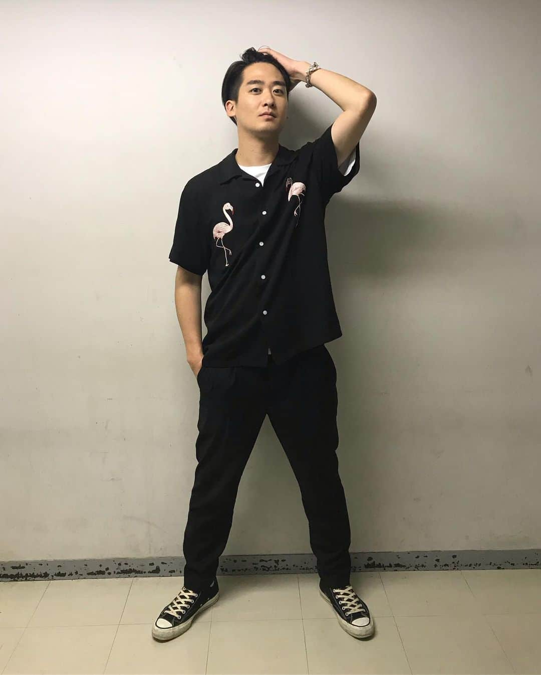 ダイキさんのインスタグラム写真 - (ダイキInstagram)「フラミンゴ映えるシンプルコーデ #ootd #bucca44 #victimandco #chacktaylor」6月1日 19時41分 - daiki_sugiura0619