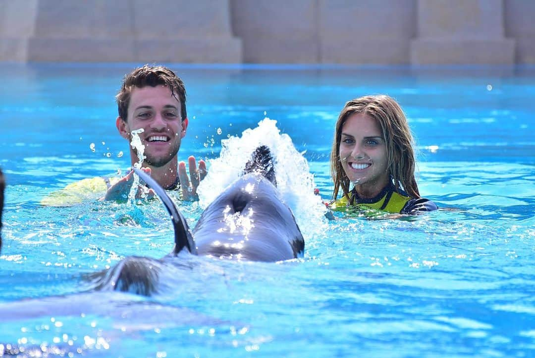 ダニエレ・ルガーニさんのインスタグラム写真 - (ダニエレ・ルガーニInstagram)「It was nice meeting these two new friends of mine🤩.. dolphin and sea lion 🌊🐬🌴」6月1日 20時26分 - daniruga