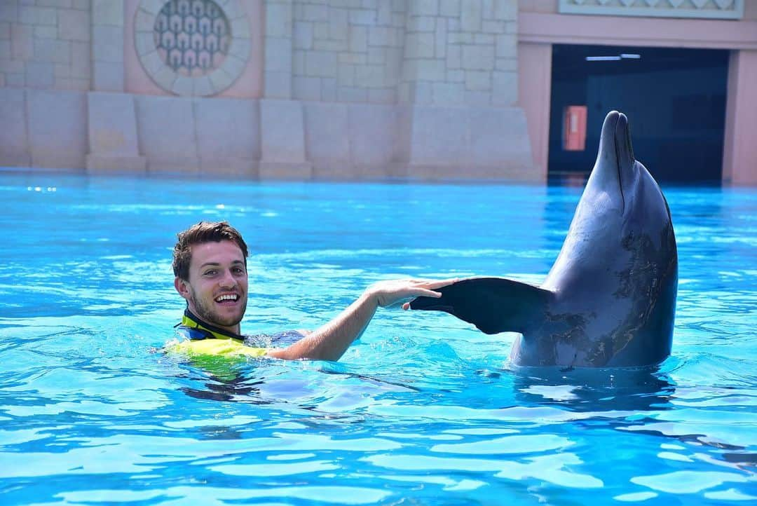 ダニエレ・ルガーニさんのインスタグラム写真 - (ダニエレ・ルガーニInstagram)「It was nice meeting these two new friends of mine🤩.. dolphin and sea lion 🌊🐬🌴」6月1日 20時26分 - daniruga