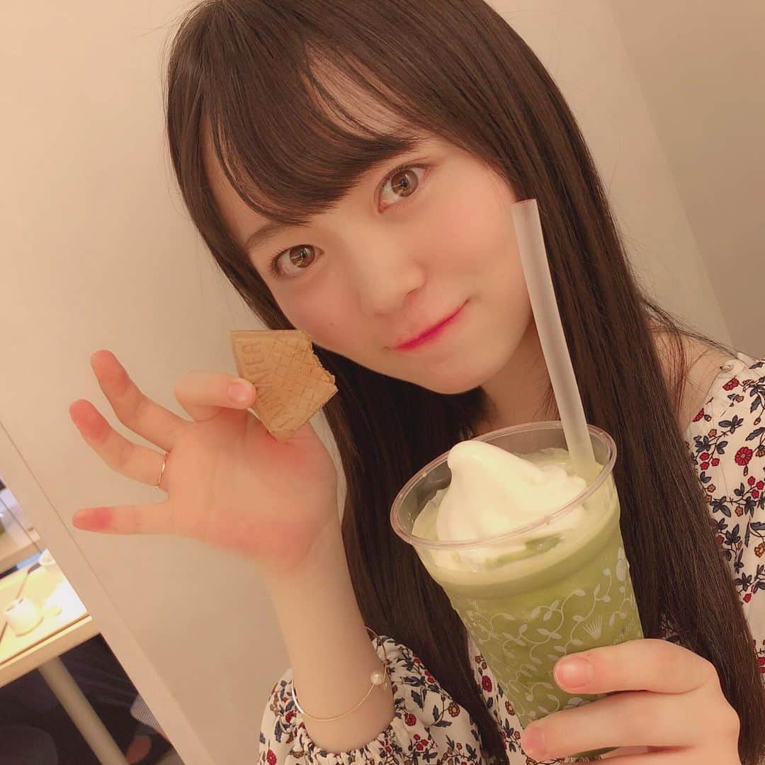 西川怜さんのインスタグラム写真 - (西川怜Instagram)「🍵🌼🧡‪🍦‬ · · · 抹茶だいすき🥰 · · #抹茶スイーツ #抹茶 #nanasgreentea  #美味しい #スイーツ  #カフェ #Cafe」6月1日 21時17分 - rei_nishikawa_1025