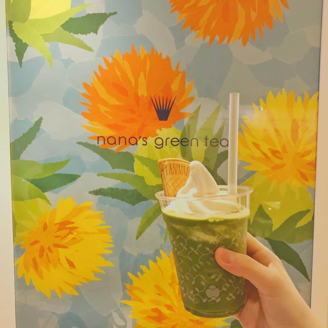 西川怜さんのインスタグラム写真 - (西川怜Instagram)「🍵🌼🧡‪🍦‬ · · · 抹茶だいすき🥰 · · #抹茶スイーツ #抹茶 #nanasgreentea  #美味しい #スイーツ  #カフェ #Cafe」6月1日 21時17分 - rei_nishikawa_1025