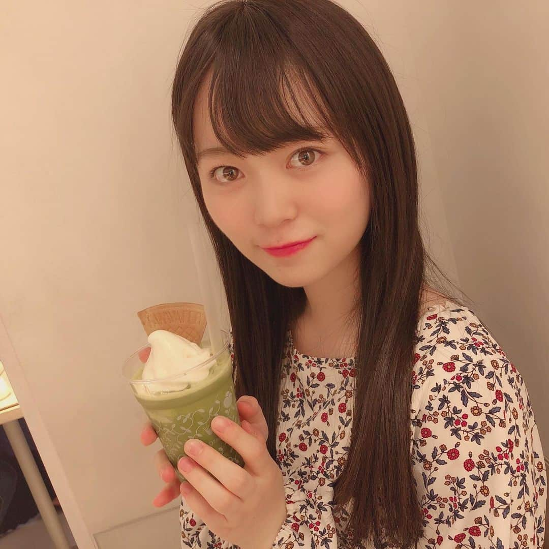 西川怜さんのインスタグラム写真 - (西川怜Instagram)「🍵🌼🧡‪🍦‬ · · · 抹茶だいすき🥰 · · #抹茶スイーツ #抹茶 #nanasgreentea  #美味しい #スイーツ  #カフェ #Cafe」6月1日 21時17分 - rei_nishikawa_1025