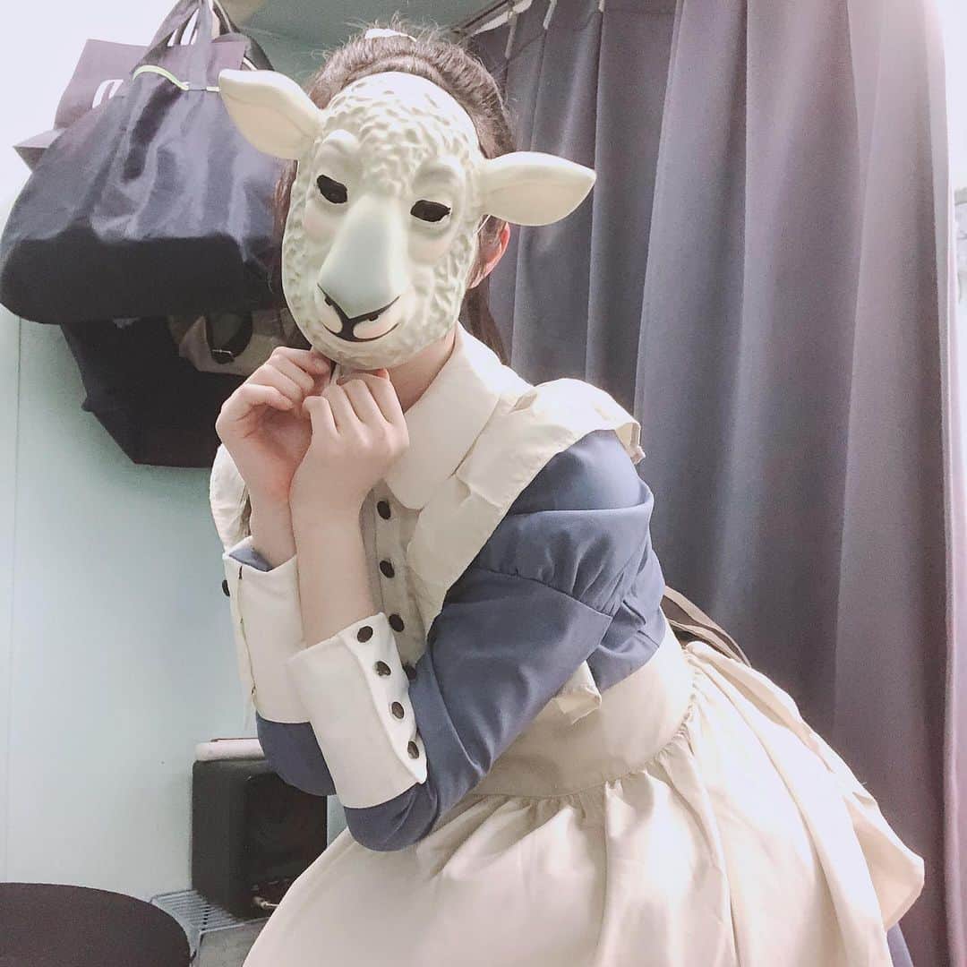 日下部美愛のインスタグラム：「🐑？？ . . #photo #japan #model #me #portrait #portraitphotography #fashion #makeup #followme #instagood #camera #cosplay #cosplaygirl #한국 #맞팔 #사진 #데일리 #데일리룩 #粉我 #偶像 #ファインダー越しの私の世界 #メイド #内衣」