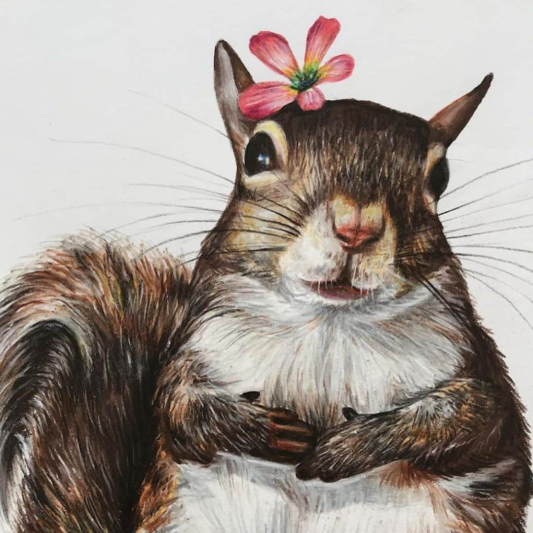 Jillさんのインスタグラム写真 - (JillInstagram)「#thisgirlisasquirrelart 🎨 @lilychaplinska . That details are amazing. Also, this was a birthday present for her friend! . #petsquirrel #squirrel #squirrels #squirrellove #squirrellife #squirrelsofig #squirrelsofinstagram #easterngreysquirrel #easterngraysquirrel #ilovesquirrels #petsofinstagram #jillthesquirrel #thisgirlisasquirrel #squirrelart」6月1日 21時56分 - this_girl_is_a_squirrel