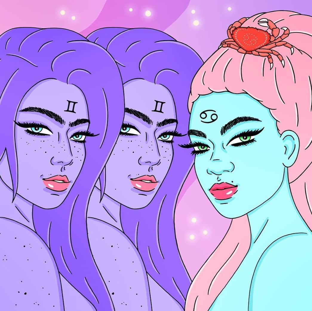 VICEさんのインスタグラム写真 - (VICEInstagram)「🔮Attention astro-friends, your June monthly horoscope courtesy of @annabelgat is at the link in our bio. Art by @robineisenberg __ #horoscope #zodiac #astrology #taurus #gemini」6月2日 0時45分 - vice