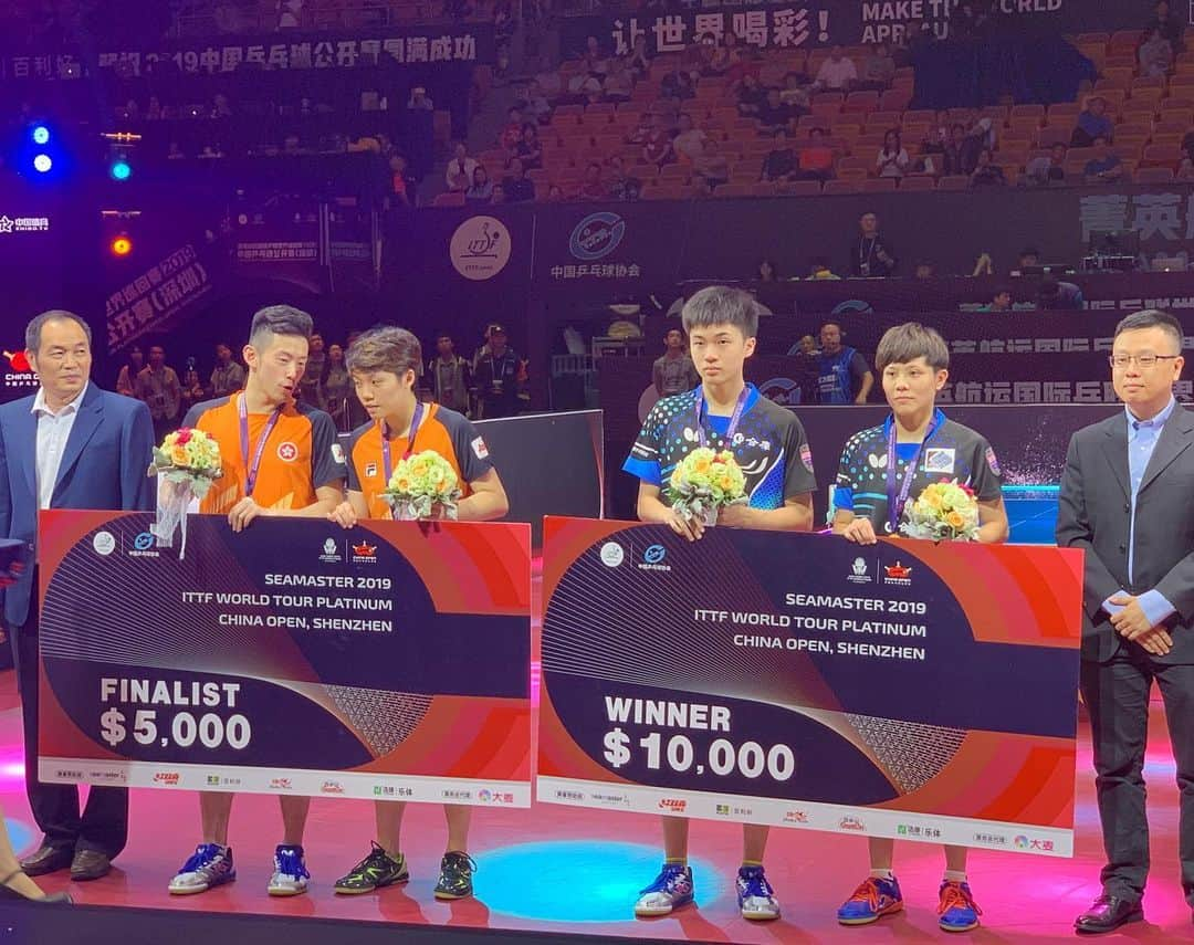 チョン・ジャーチーさんのインスタグラム写真 - (チョン・ジャーチーInstagram)「Champion of China open!!! 🏆  #Chinaopen #champion #tabletennis #pingpong #2ndchampion #shenzhen」6月2日 0時59分 - jiaqi_zheng123