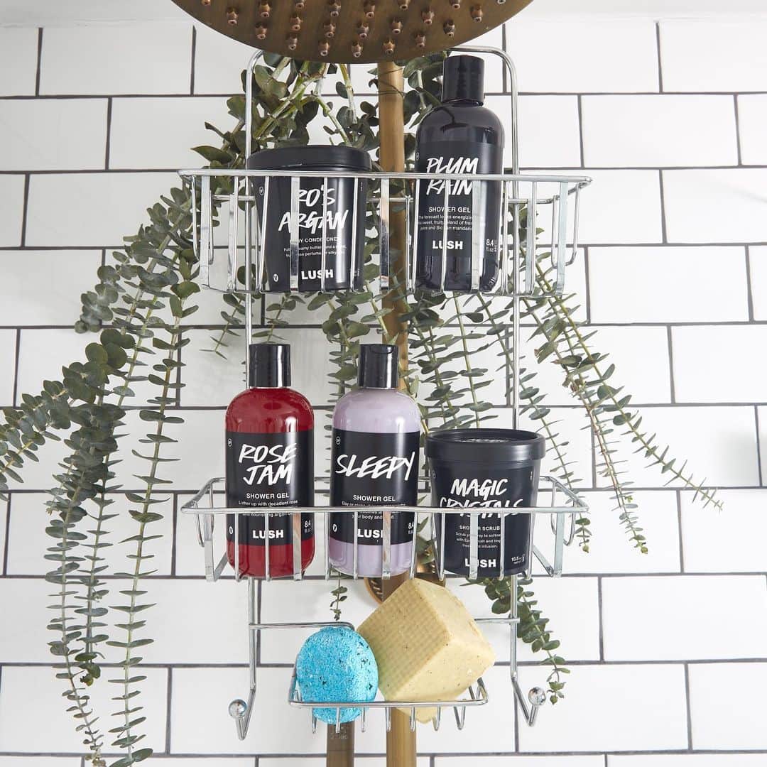 LUSH Cosmeticsさんのインスタグラム写真 - (LUSH CosmeticsInstagram)「Shower dreams ~ Grab your favorite Lush goodies and a little eucalyptus for the perfect summer rinse. Who says showering can't be luxurious? 💧」6月2日 1時01分 - lushcosmetics