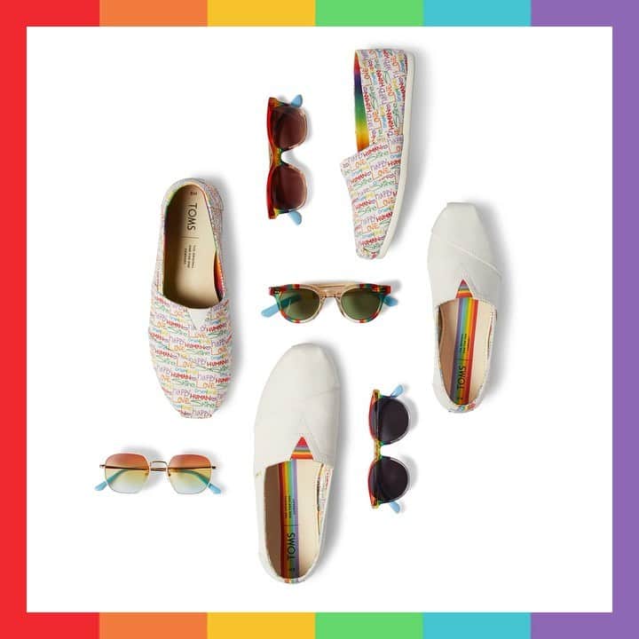 のインスタグラム：「Featuring rainbow-colored Alpargatas and 4 different styles of eyewear, we designed the Unity Collection to be a vibrant expression of support for equality, inclusion and humans being good to one another. The collection is in celebration of the LGBTQ+ community and our ongoing partnership with @helenkellerintl’s Childsight® Program. Learn more, link in bio. #pride #pridemonth #🏳️‍🌈」