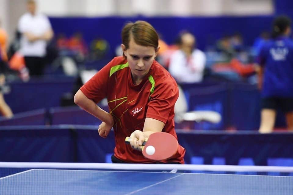Karolina pekのインスタグラム：「🏓🇵🇱 #polishopen2019 #paratabletennis #wladyslawowo」