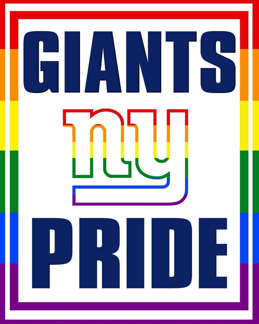 New York Giantsさんのインスタグラム写真 - (New York GiantsInstagram)「Proud to celebrate #PrideMonth 🌈」6月2日 5時50分 - nygiants