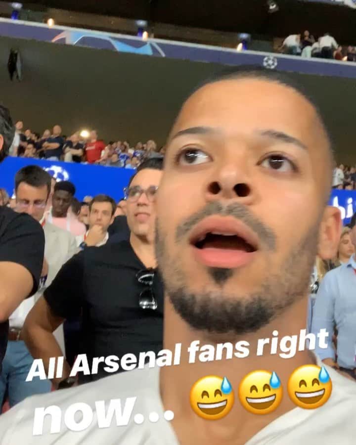 F2Freestylersのインスタグラム：「All Arsenal fans right now...😅😅😅 Spurs were actually unlucky but still, would have had to go into hiding forever if spurs won tonight. Full time Liverpool 2-0 Spurs #UCLFinal」