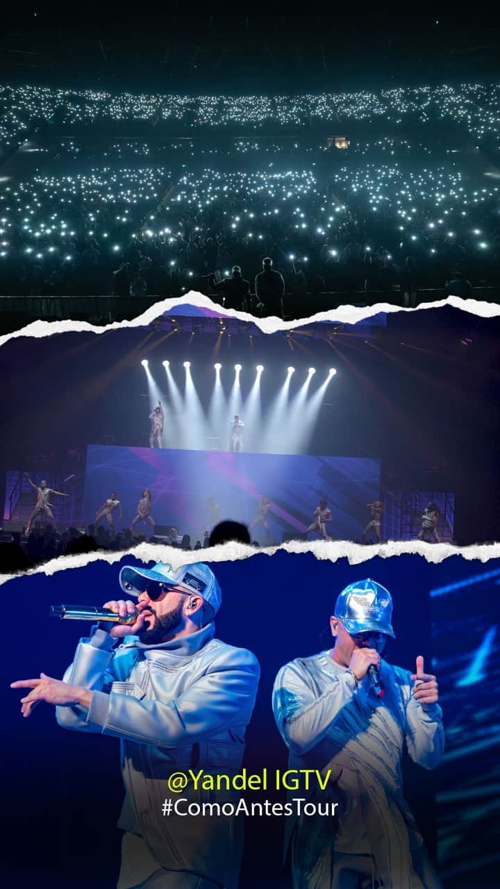 ヤンデルのインスタグラム：「#ComoAntesTour #Wisin #wisinYyandel #Yandel 🎶 Tabla / / 🎥 @OscarMena」