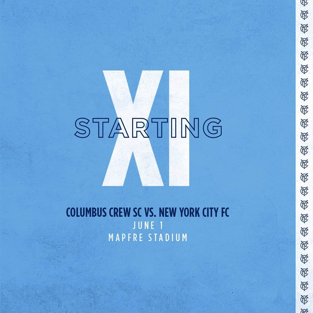 ニューヨーク・シティFCさんのインスタグラム写真 - (ニューヨーク・シティFCInstagram)「Two changes for the Boys in Blue vs. @columbuscrewsc 🗽 #ForTheCity」6月2日 7時35分 - nycfc