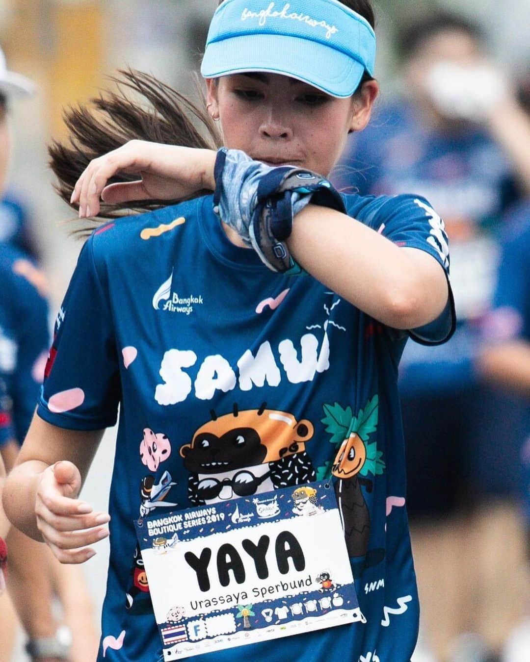 ウッラサヤー・セパーバンさんのインスタグラム写真 - (ウッラサヤー・セパーバンInstagram)「5km complete! So much fun jingjing :) can’t wait to join another Bangkok Airways Boutique Series marathon 💕 thank you Samui and all runners na ka!」6月2日 18時18分 - urassayas