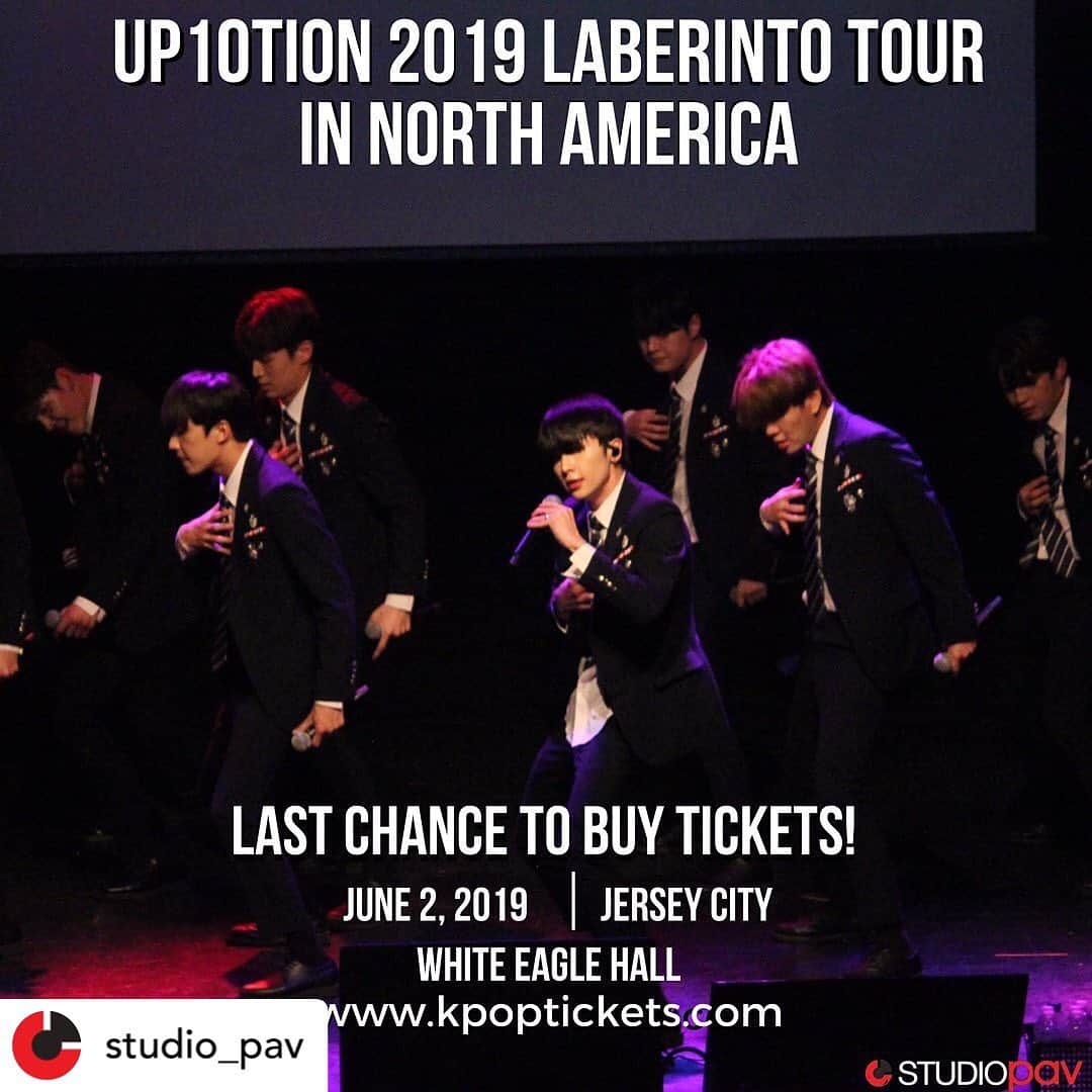 UP10TIONさんのインスタグラム写真 - (UP10TIONInstagram)「📣 LAST CHANCE to buy your ticket to see UP10TION perform live in JERSEY CITY during their “UP10TION 2019 Laberinto Tour in North America”!‬ - ‪Head over to 🎟kpoptickets.com now to purchase your tickets!‬」6月2日 9時46分 - u10t_official