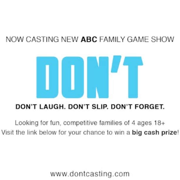アメリカン・ブロードキャスティング・カンパニーのインスタグラム：「Don't laugh. Don't slip. Don't miss this opportunity to be cast on @vancityreynolds' new show! www.dontcasting.com」