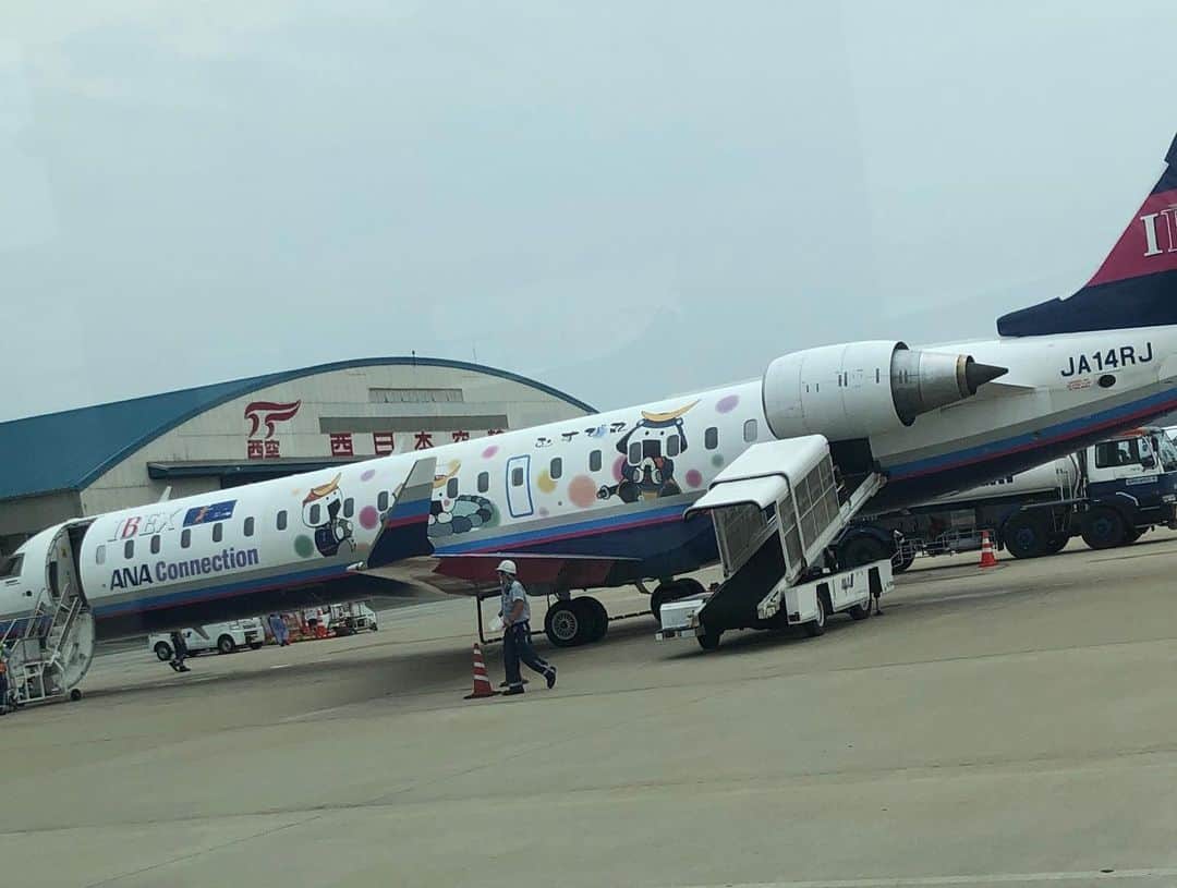 斎藤ノブのインスタグラム：「#福岡空港から小松空港 #ibex  #ana」